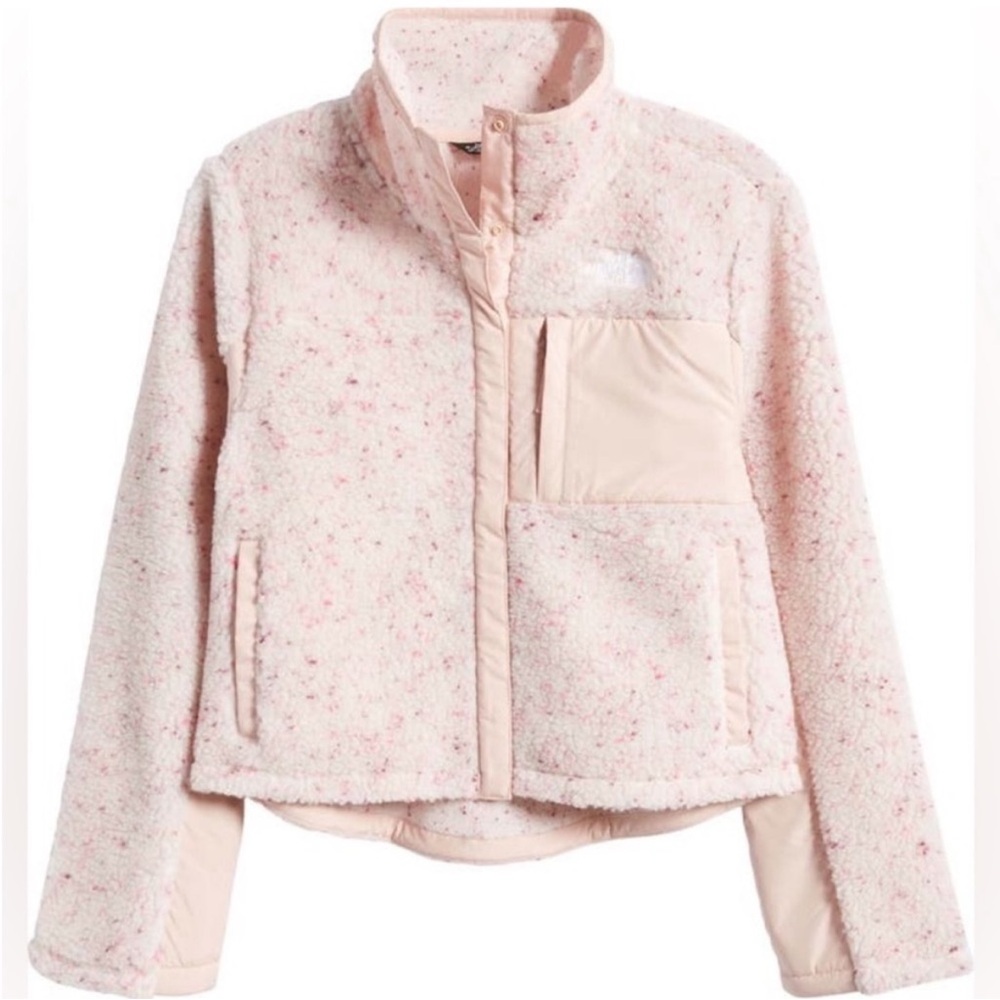 The North Face Grils Pink Puffer Jacket Cozy Warmth.  Size L